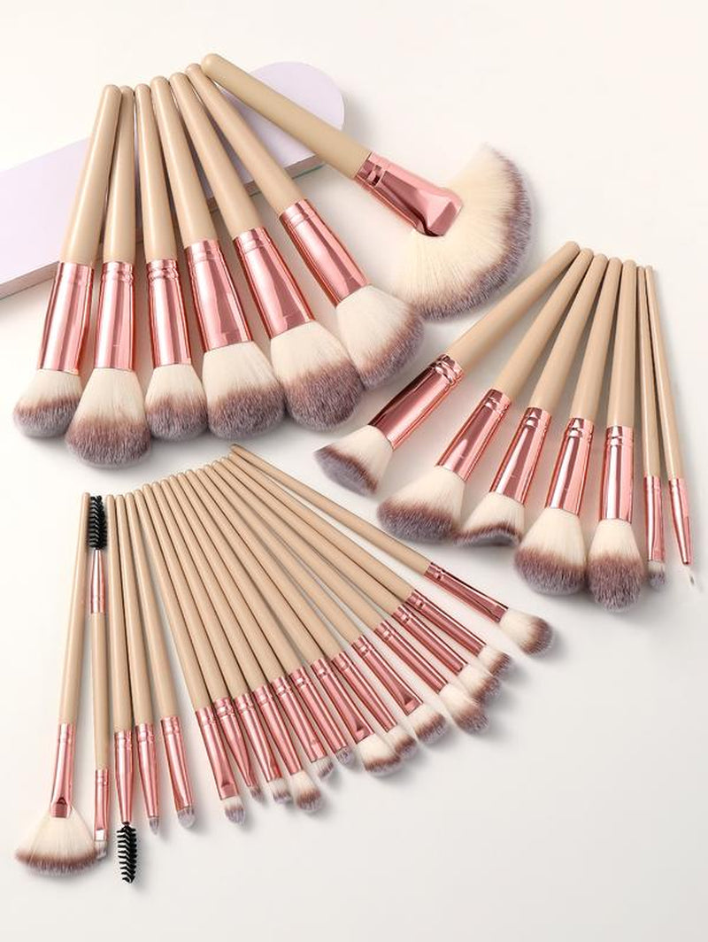 53PCS Makeup Tools Set, Waterproof Zipper Cosmetic Bag