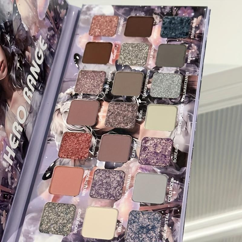 HERORANGE Anime Flower Fairy 21-Color Eyeshadow Palette