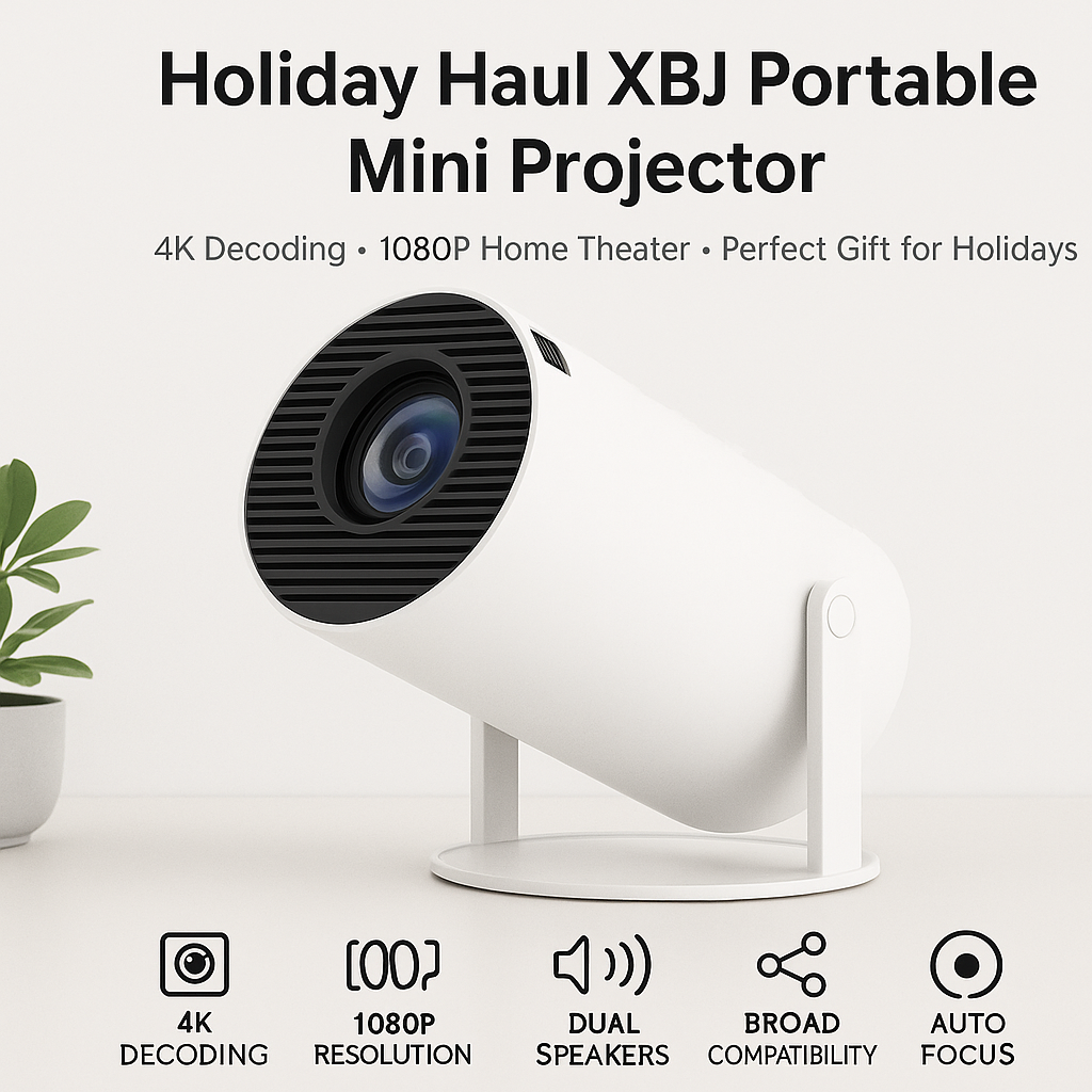 Holiday Haul XBJ Portable Upgraded Mini Projector