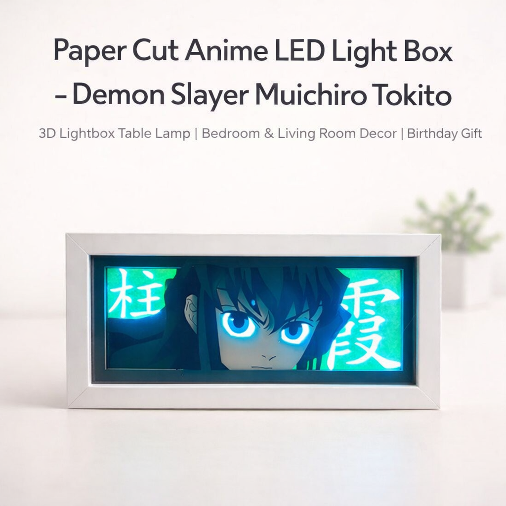 Paper Cut Anime Led Light Box Demon Slayer 