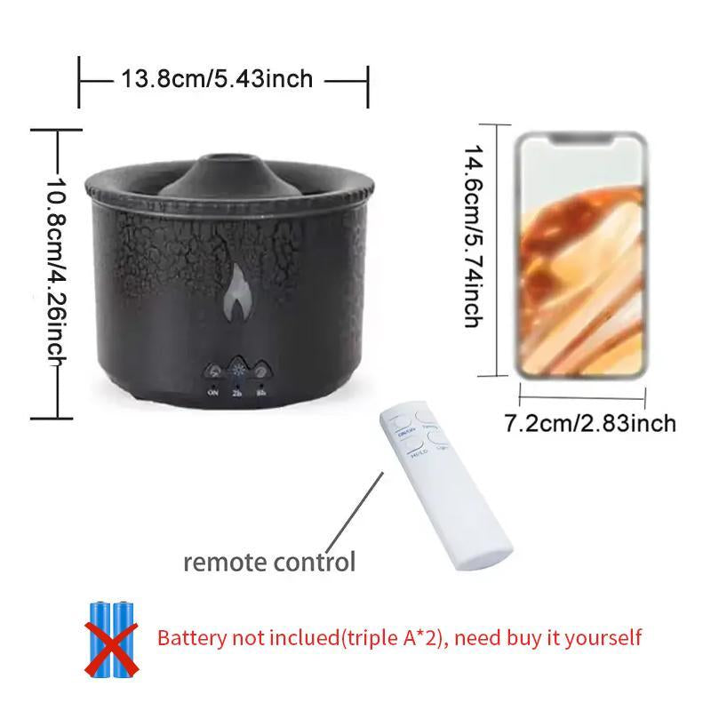 Portable Aroma Diffuser, Colorful Flame Fireplace Aroma Diffuser