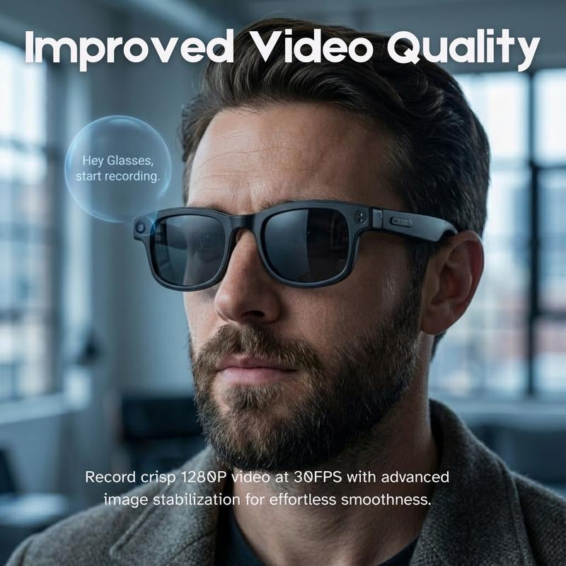 AI Smart Glasses 8MP HD Camera