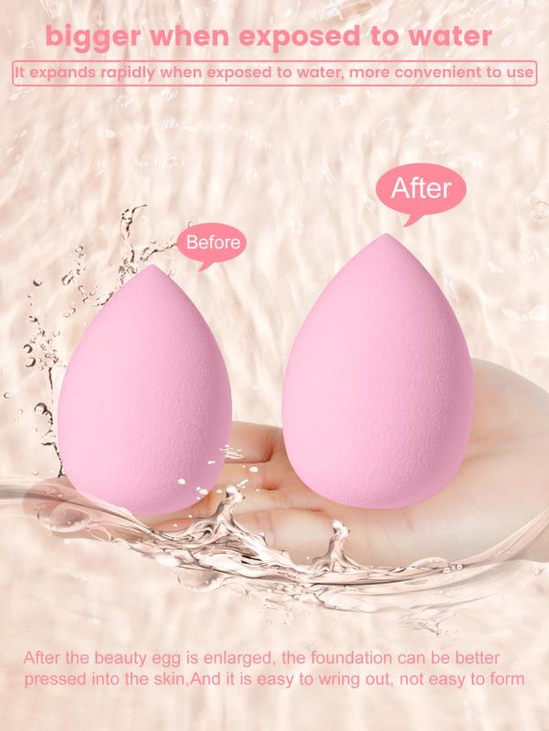 53PCS Makeup Tools Set, Waterproof Zipper Cosmetic Bag