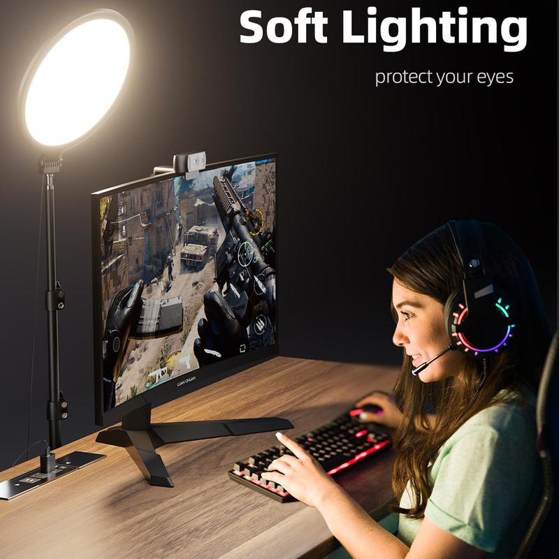 Weilisi 10.5" Ring Light with 69" Tripod Stand and Phone Holder Kit