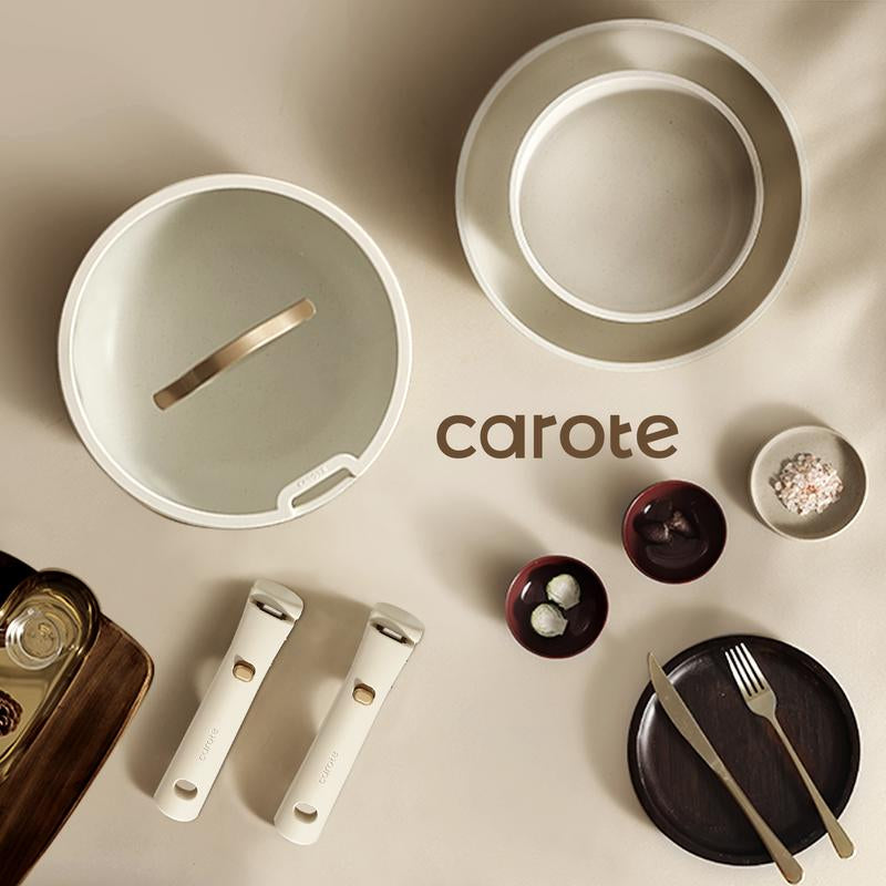 CAROTE 19/20Pcs Detachable Handle Pots and Pans Set