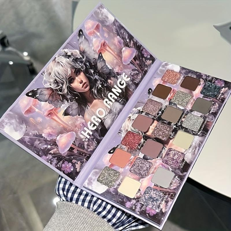HERORANGE Anime Flower Fairy 21-Color Eyeshadow Palette